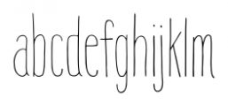 HAPPY CLOUD Light Font LOWERCASE