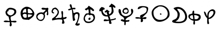 Haakke Symbols Font LOWERCASE