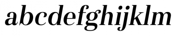 Haboro Condensed Demi Italic Font LOWERCASE