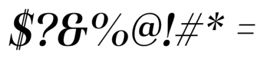 Haboro Condensed Medium Italic Font OTHER CHARS