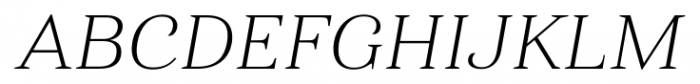 Haboro Extended Thin Italic Font UPPERCASE