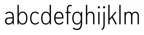 Haboro Sans Condensed Light Font LOWERCASE