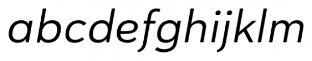 Haboro Sans Extended Italic Font LOWERCASE