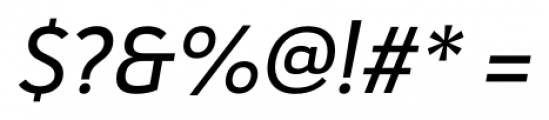 Haboro Sans Normal Medium Italic Font OTHER CHARS