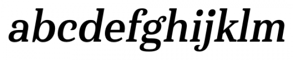 Haboro Serif Condensed Bold Italic Font LOWERCASE