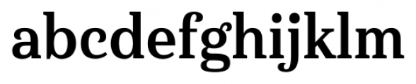 Haboro Serif Condensed Bold Font LOWERCASE