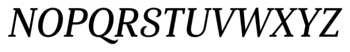 Haboro Serif Condensed Demi Italic Font UPPERCASE