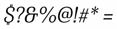 Haboro Serif Condensed Italic Font OTHER CHARS