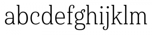 Haboro Serif Condensed Light Font LOWERCASE