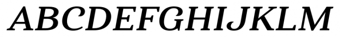 Haboro Serif Extended Bold Italic Font UPPERCASE