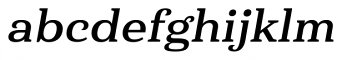 Haboro Serif Extended Bold Italic Font LOWERCASE