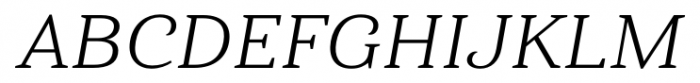 Haboro Serif Extended Book Italic Font UPPERCASE