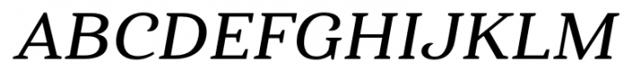 Haboro Serif Extended Demi Italic Font UPPERCASE