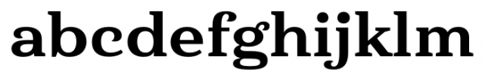 Haboro Serif Extended Extra Bold Font LOWERCASE