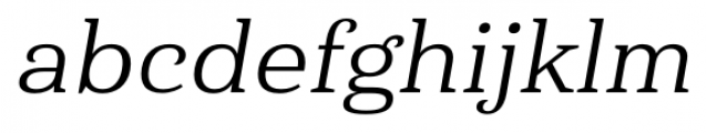 Haboro Serif Extended Italic Font LOWERCASE