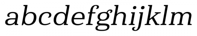 Haboro Serif Extended Medium Italic Font LOWERCASE