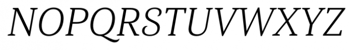 Haboro Serif Normal Book Italic Font UPPERCASE