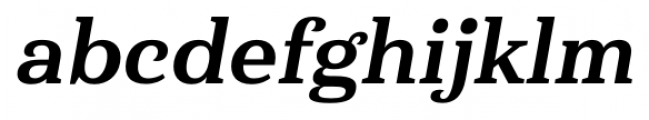 Haboro Serif Normal Extra Bold Italic Font LOWERCASE