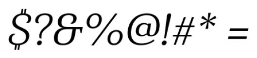 Haboro Serif Normal Italic Font OTHER CHARS