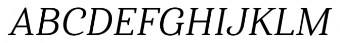 Haboro Serif Normal Italic Font UPPERCASE