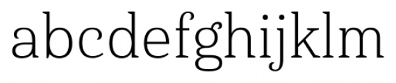 Haboro Serif Normal Light Font LOWERCASE