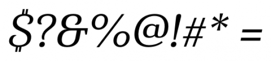 Haboro Serif Normal Medium Italic Font OTHER CHARS
