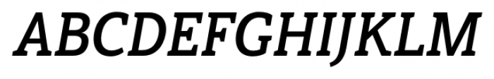 Haboro Slab Condensed Bold Italic Font UPPERCASE