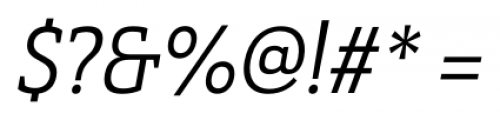 Haboro Slab Condensed Italic Font OTHER CHARS