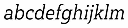 Haboro Slab Condensed Italic Font LOWERCASE