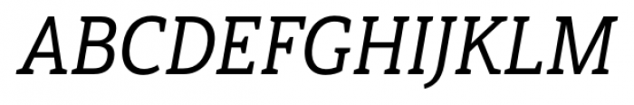 Haboro Slab Condensed Medium Italic Font UPPERCASE