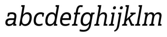Haboro Slab Condensed Medium Italic Font LOWERCASE