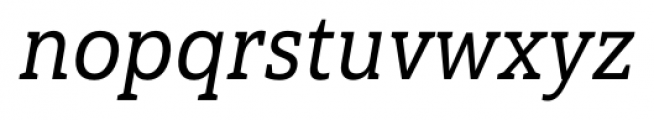 Haboro Slab Condensed Medium Italic Font LOWERCASE