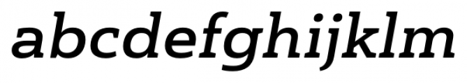 Haboro Slab Extended Bold Italic Font LOWERCASE