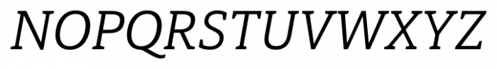 Haboro Slab Normal Italic Font UPPERCASE