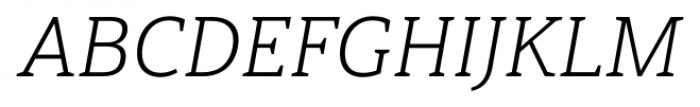 Haboro Slab Normal Light Italic Font UPPERCASE