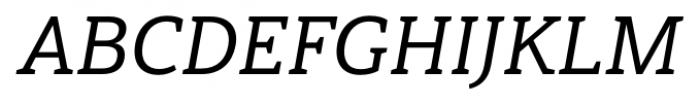 Haboro Slab Normal Medium Italic Font UPPERCASE