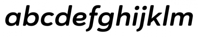 Haboro Soft Extended Bold Italic Font LOWERCASE