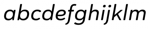 Haboro Soft Extended Medium Italic Font LOWERCASE