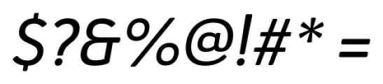 Haboro Soft Normal Medium Italic Font OTHER CHARS
