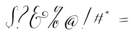 Hadley Script Regular Font OTHER CHARS