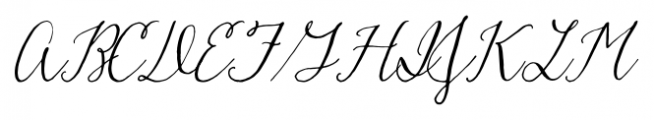 Hadley Script Regular Font UPPERCASE