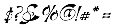 Haldane Italic Font OTHER CHARS