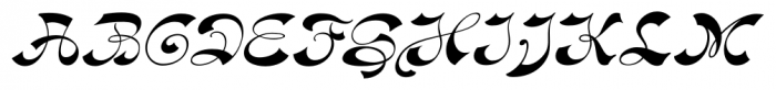 Haldane Italic Font UPPERCASE