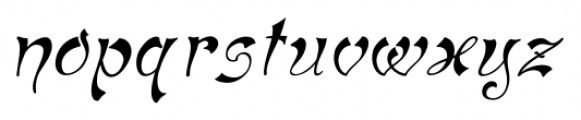 Haldane Italic Font LOWERCASE