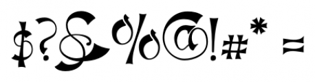Haldane Regular Font OTHER CHARS