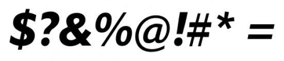 Halifax Bold Italic Font OTHER CHARS