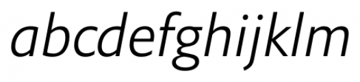 Halifax Light Italic Font LOWERCASE