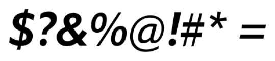 Halifax Medium Italic Font OTHER CHARS
