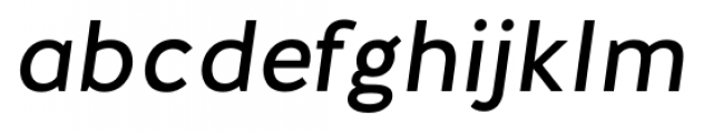 Halis Grotesque Regular Italic Font LOWERCASE