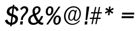 Hamburg Serial Italic Font OTHER CHARS